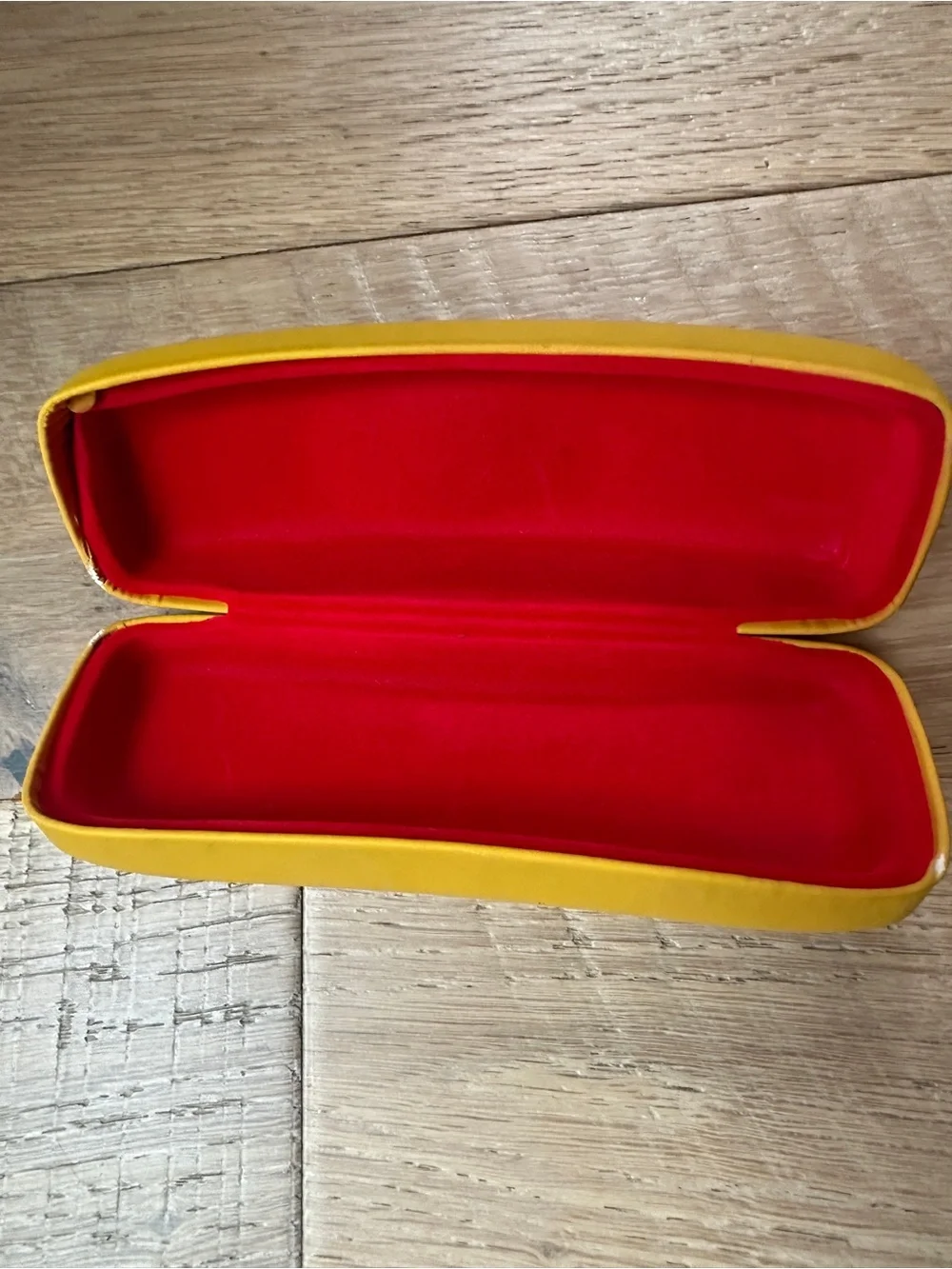 Ray-Ban bright yellow kids' or junior eyeglasses/sunglasses case